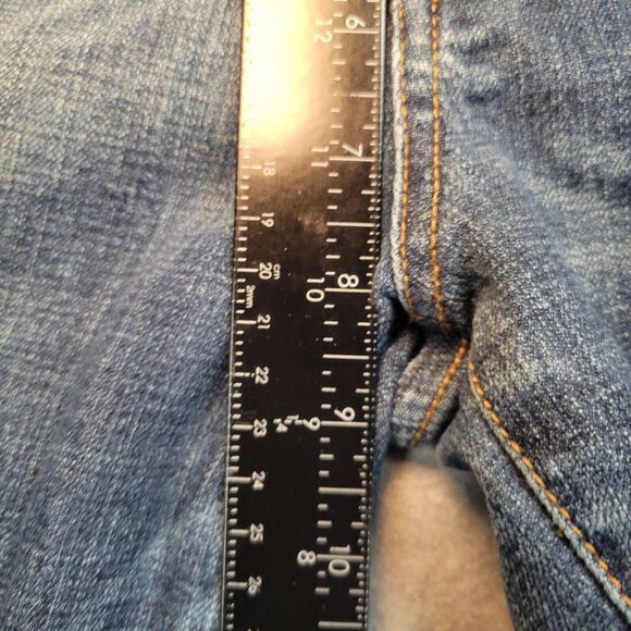 Seven 7 Brand Women's Size 34 Flare Jeans Blue Older Logo Cowgirl Country Glam - Picture 5 of 14